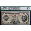 The Royal Bank of Canada 1927 $100 CH-630-14-20 #006963  PMG Choice Very Fine-25.  A bright example 