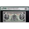 Image 2 : The Royal Bank of Canada; 1943 $5 #096511 CH-630-20-02, PMG Very Choice Uncirculated-64.  A near Gem