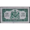 Image 2 : The Royal Bank of Canada; 1938 $5 £1-0-10 CH-630-38-02,  "British Guiana" F-VF with nice margins. Mi