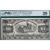 The Union Bank of Canada 1912 $10 "Winnipeg" #634196 PMG Very Fine-20.  A bright example.