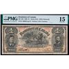 Image 1 : 1898 $1 DC-13b #975913 "Series I" PMG Choice Very Fine-25 Brright example with four large even margi