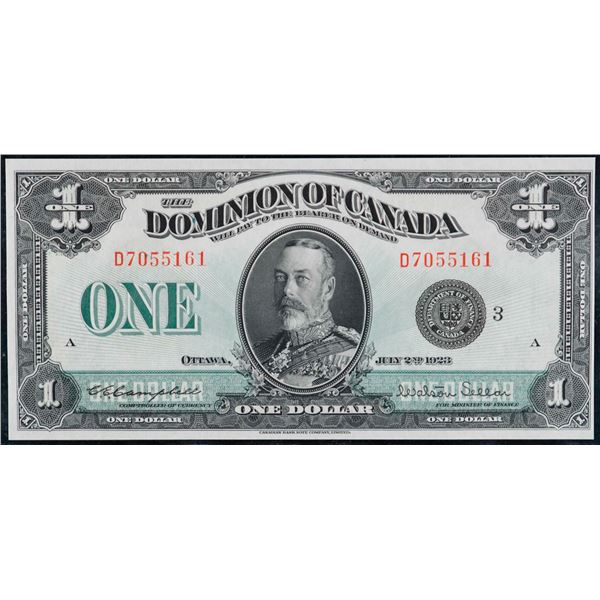 1923 $1 DC-25n #D7055161 CCC Gem Uncirculated-65.  This is a pristine issue with great eye appeal, g