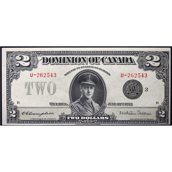 1923 $2 DC-26J #U-262543 LCG Choice Uncirculated-63, minor issue.  A bright and attractive example.