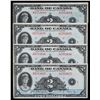 Image 1 : Consecutive Run; 1935 $2 BC-3 #A1553634-637 BCS About Uncirculated-50 with issues.  Lot of 4 consecu