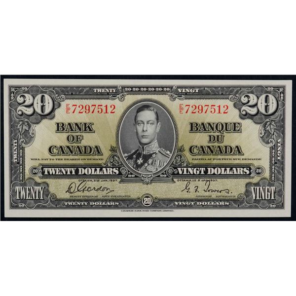 1937 $20 BC-25b #E/E7297512 PMG Gem Uncirculated-65EPQ