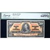 Image 2 : 1937 $50 BC-26a #A/H0078762  LCG Choice Uncirculated-64PPQ.  Rare Osborne-Towers signatures. Amongst