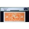 Image 3 : 1937 $50 BC-26a #A/H0078762  LCG Choice Uncirculated-64PPQ.  Rare Osborne-Towers signatures. Amongst