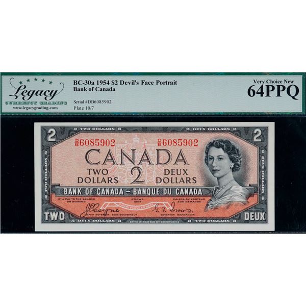 1954 $2 BC-30a #D/B6085902 LCG Choice Uncirculated-64PPQ