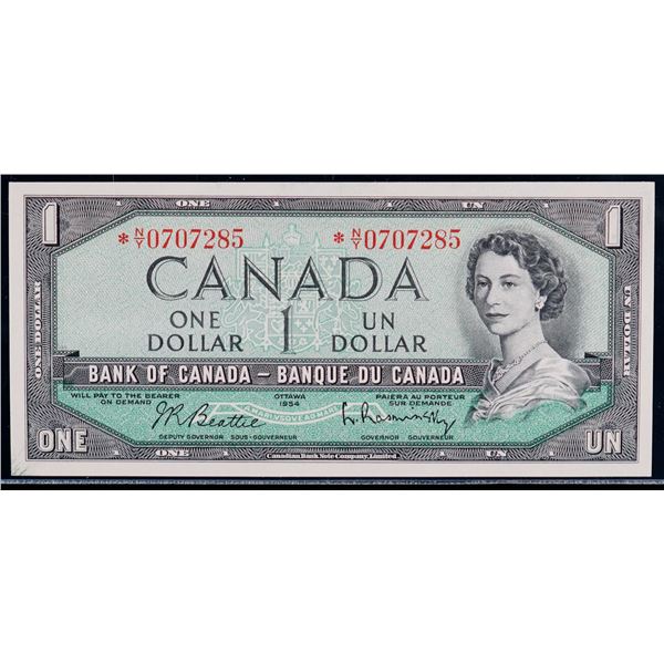 1954 $1 BC-37bA #*N/Y0707285 LCG Superb Gem Uncirculated-67PPQ