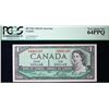 Image 2 : 1954 $1 BC-37dT #DI4001186, PCGS Choice Uncirculated-64PPQ. Test Note depicts 4 polymer ‘se