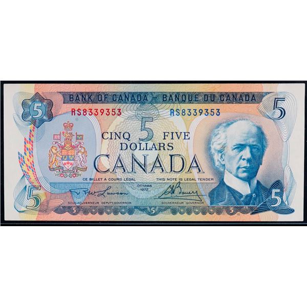 1972 $5 BC-48bT #RS8339353 "TEST NOTE" LCG Superb Gem Uncirculated-66PPQ.  This is a pristine issue 