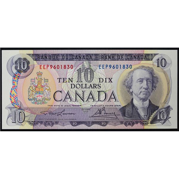 1971 $10 BC-49c-i EEP9601830 CCGS Superb Gem Uncirculated-65PPQ Lawson-Bouey "Good Over" This is a b