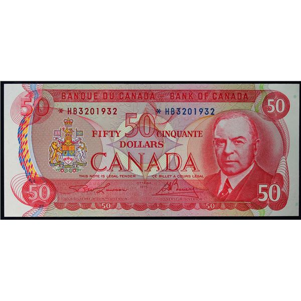 1975 $50 BC-51aA #*HB3201932 LCG Superb Gem Uncirculated-66PPQ.  This is a pristine issue with great