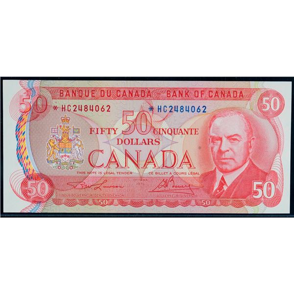 1975 $50 BC-51aA #*HC2484062 LCG Superb Gem Uncirculated-67PPQ.  This is a pristine issue with great