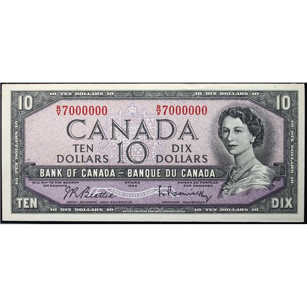 Million; 1954 $10 BC-40B #R/V7000000  LCG Choice About Uncirculated-58PPQ