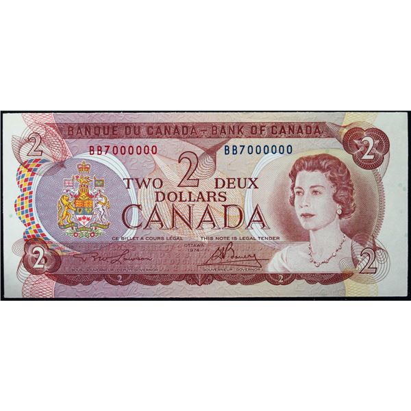 Million; 1974 $2 BC-47A #BB7000000  LCG Gem Uncirculated-65PPQ