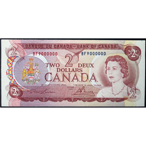 Million; 1974 $2 BC-47A #BF9000000  LCG Superb Gem Uncirculated-66PPQ