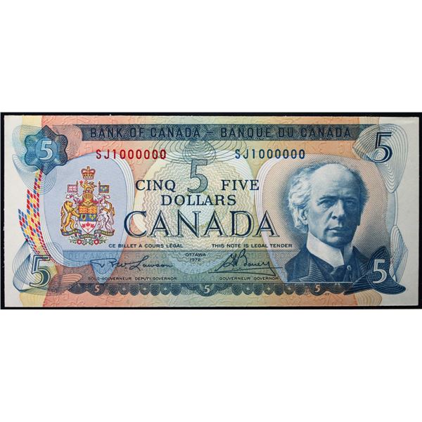Million; 1972 $5 BC-48B #SJ1000000  LCG Gem Uncirculated-65PPQ