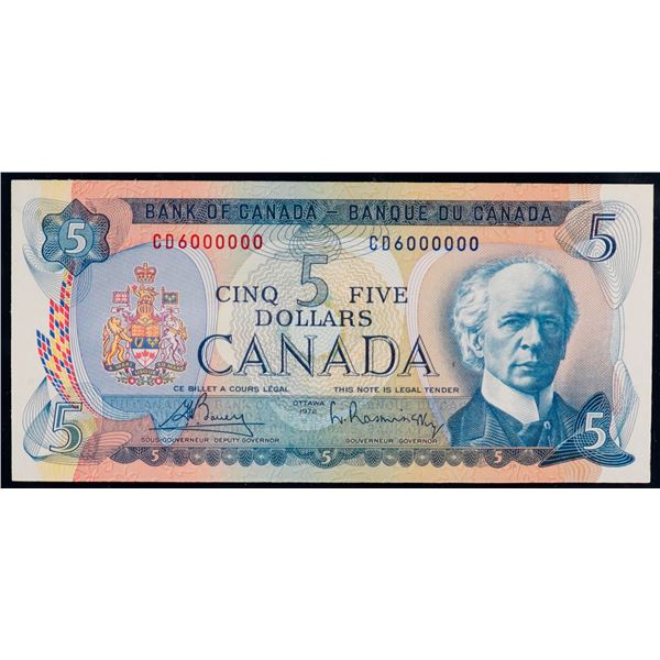 Million; 1972 $5 BC-48A #CD6000000  LCG Superb Gem Uncirculated-66PPQ
