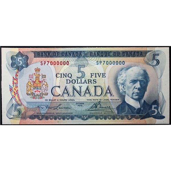 Million; 1972 $5 BC-48B #SP7000000  LCG Gem Uncirculated-65PPQ