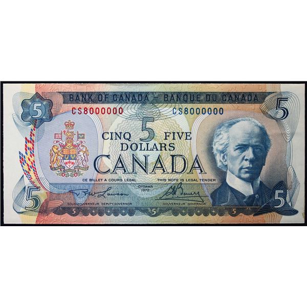 Million; 1972 $5 BC-48B #CS8000000  LCG Gem Uncirculated-65PPQ