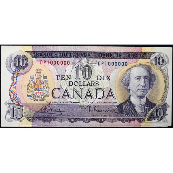 Million; 1971 $10 BC-49B #DP1000000  LCG Choice Uncirculated-63, minor paper pull.