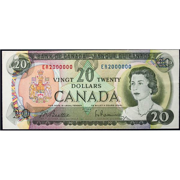 Million; 1969 $20 BC-50A #ER2000000  LCG Choice Uncirculated-63PPQ
