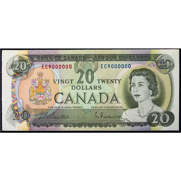 Million; 1969 $20 BC-50A #EC9000000  LCG Choice Uncirculated-64