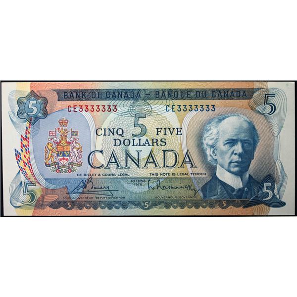 Solid; 1972 $5 BC-48A #CE3333333  LCG Superb Gem Uncirculated-66PPQ