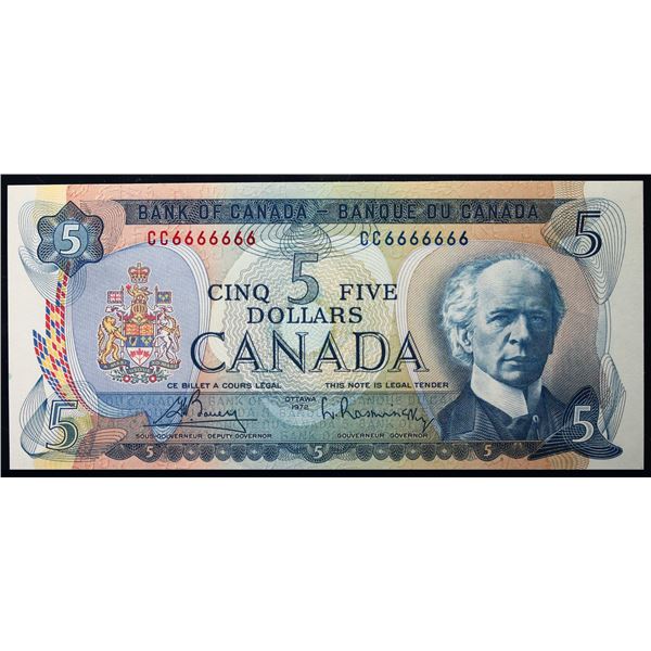 Solid; 1972 $5 BC-48A #CC6666666  LCG Gem Uncirculated-65PPQ