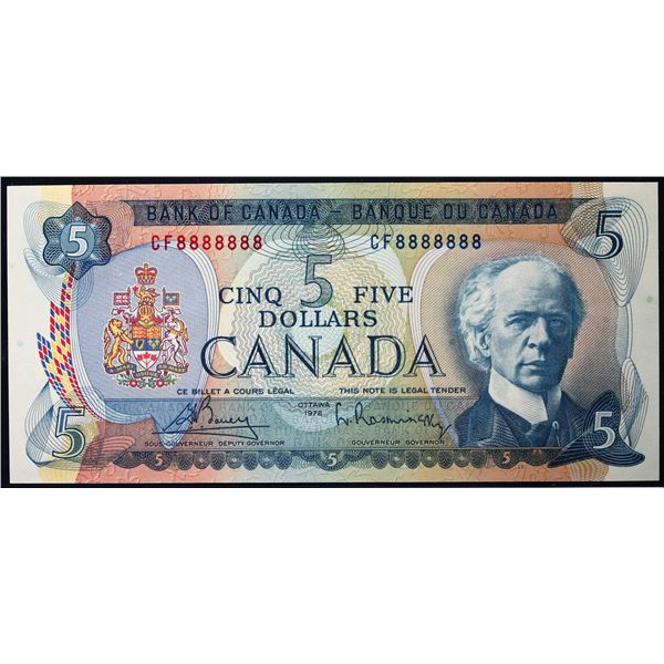 Solid; 1972 $5 BC-48A #CF8888888  LCG Gem Uncirculated-65PPQ