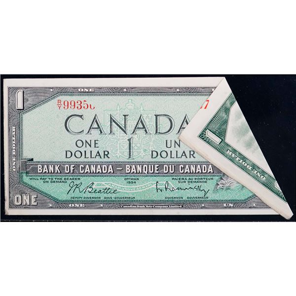 Error Note;  1954 $1 BC-37b #RY9935__, LCG Choice Extra Fine-45.  Designated w/Pre-Overprint Printed