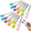 Image 1 : Mini Hand Shaped Silicone Tongs - 5" - 12 pcs