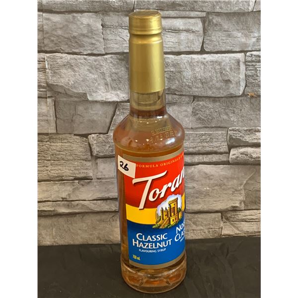Torani Syrup - Classic Hazelnut Flavour - 750mL - BB: 27 FE 01