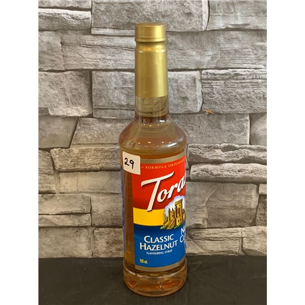Torani Syrup - Classic Hazelnut Flavour - 750mL - BB: 27 FE 01