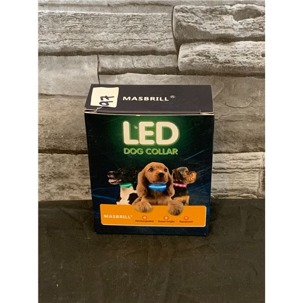 LED Dog Collar Light - Size Medium - Blue