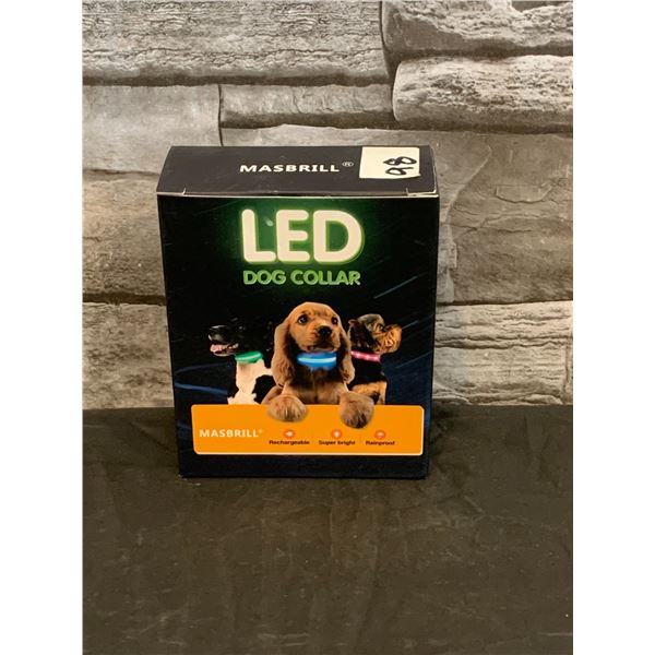 LED Dog Collar Light - Size Medium - Purple