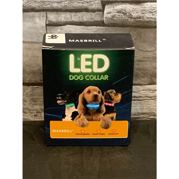 LED Dog Collar Light - Size Large - Red