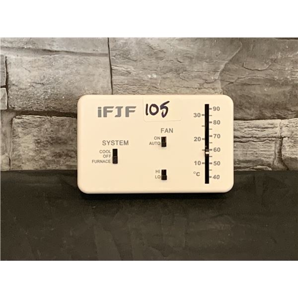 RV Analog Thermostat - White