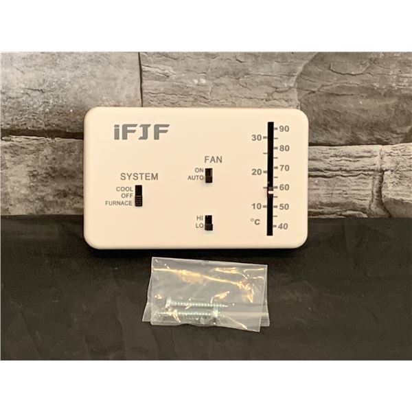RV Analog Thermostat - White