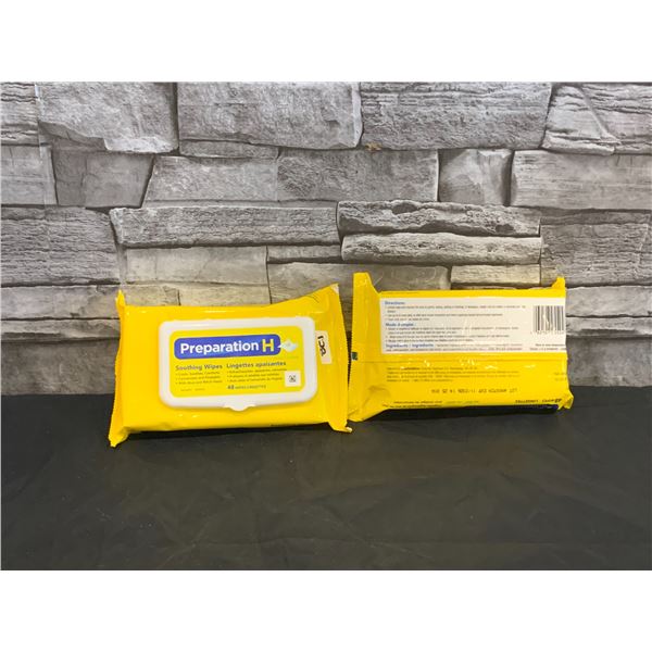 Lot of 2 - Preparation H Wipes - 48 Wipes per Pack