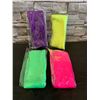 Image 1 : 80s Womens Neon Leg Warmers 4 Pack