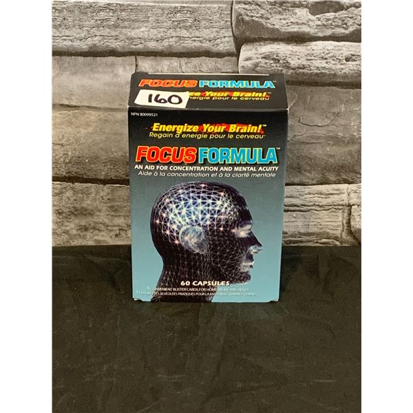 Focus Formula - Aid for Concentration and Mental Activity - 60 Capsules - B: 07/25