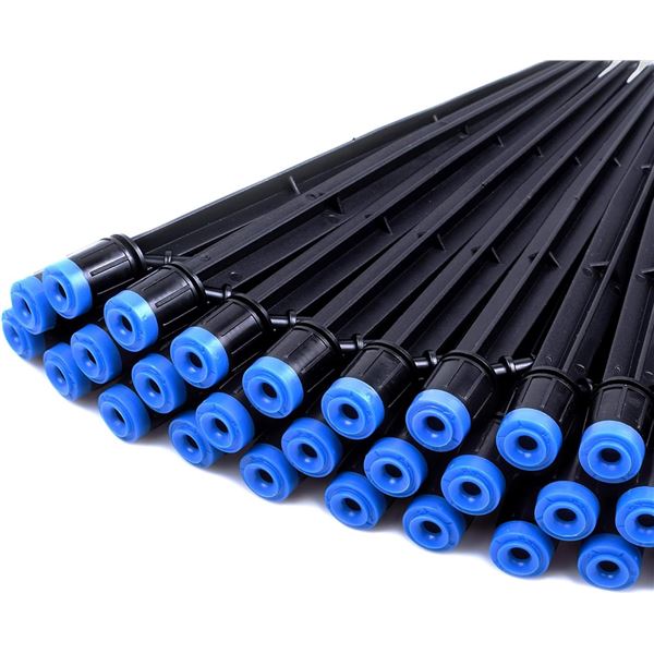 Drip Emitters - Fan Shape with Stake Water Flow - Adjustable for 1/4"Irrigation Tube - 50pcs