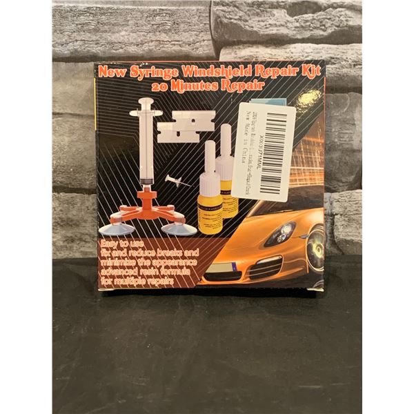 New Syringe Windshield Repair Kit 20 Minute