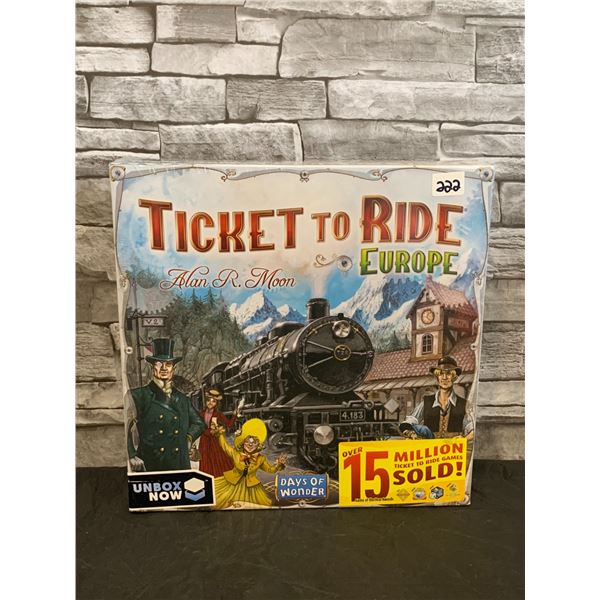 Ticket To Ride - Europe Edition - Days of Wonder Board Game