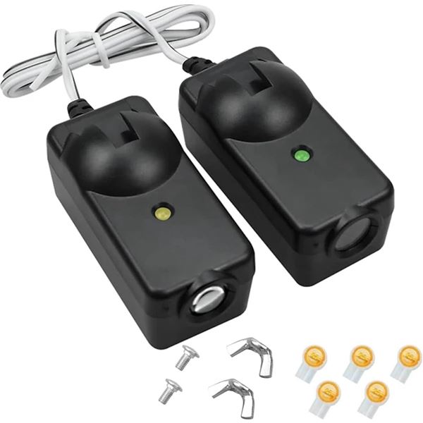 Replacement Saftety Sensors & Brackets for Garage Openers (801CB-P, 41A5034)