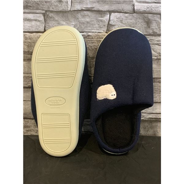 SincereWay Women's Cozy Slip-On House Slippers - Size 7-8 - Navy Blue