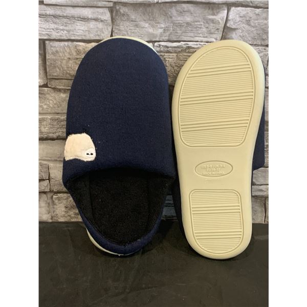SincereWay Women's Cozy Slip-On House Slippers - Size 5-6 - Navy Blue
