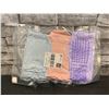 Image 2 : Non Slip Yoga Socks - 3 pk - Blue, Pink & Purple